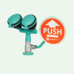 ClassicLine Sicherheits-Augendusche mit zwei Brauseköpfen 45° für Tischmontage - Image 2