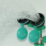 ClassicLine Sicherheits-Augendusche mit zwei Brauseköpfen 45° für Tischmontage - Image 3