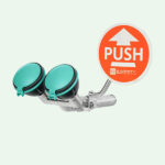 PremiumLine Sicherheits-Augendusche mit zwei Brauseköpfen 45° für Wandmontage