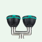 PremiumLine Sicherheits-Augendusche mit zwei Brauseköpfen 45° für Wandmontage Aufputz – Bild 2