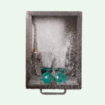 PremiumLine Sicherheits-Augendusche im Edelstahlgehäuse für Wandmontage Unterputz – Bild 3