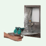 PremiumLine Sicherheits-Augendusche im Edelstahlgehäuse, inklusive Notduschventil für Wandmontage Unterputz – Bild 2