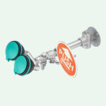 PremiumLine Sicherheits-Augendusche mit zwei Brauseköpfen 45° für Wandmontage Aufputz – Image 4